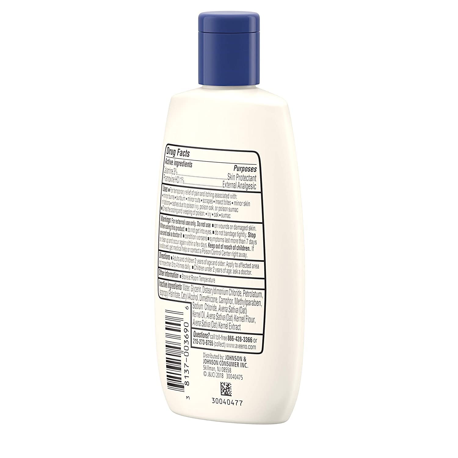 Aveeno Anti-Itch Lotion brief-use-scenario image suggests outdoor rash relief after contact.