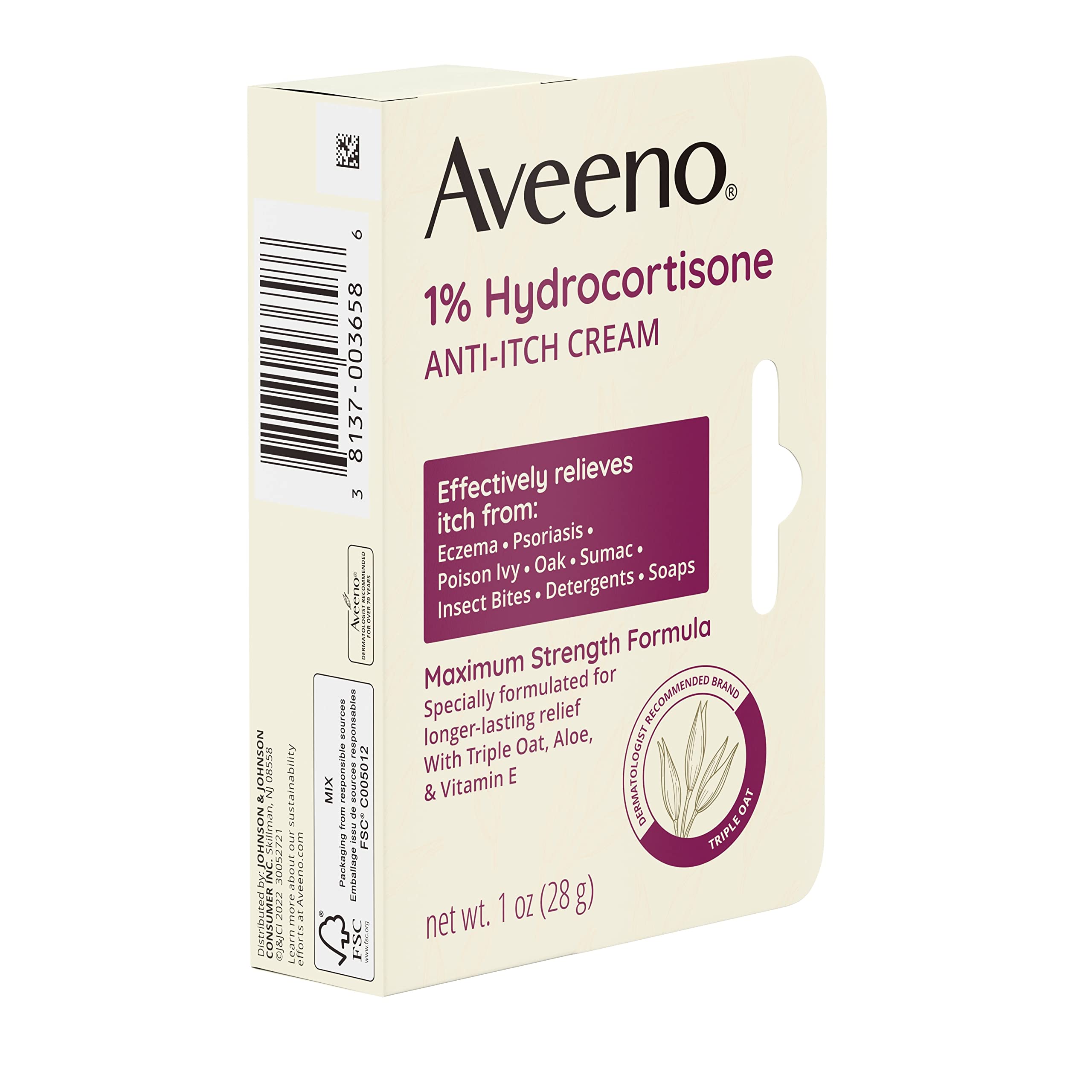 Aveeno eczema and psoriasis itch relief for minor irritations.