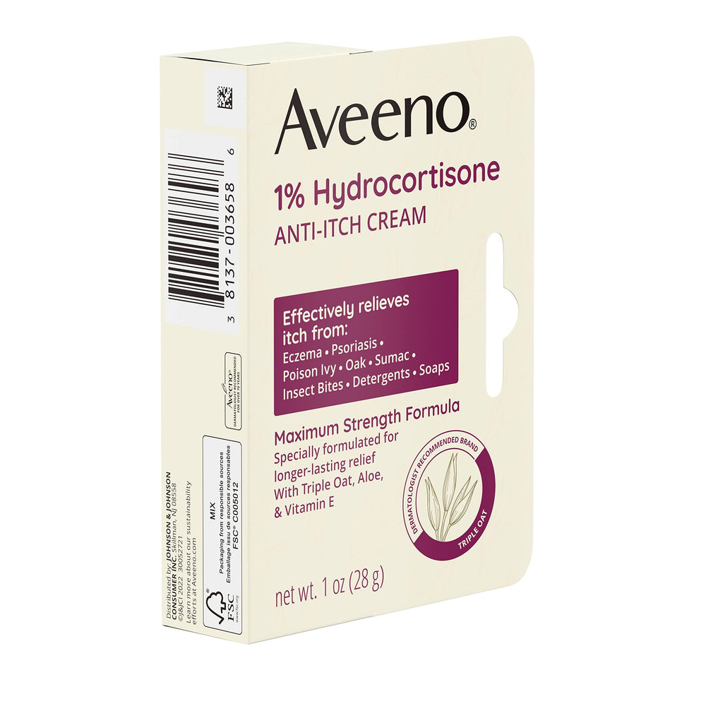 Aveeno eczema and psoriasis itch relief for minor irritations.