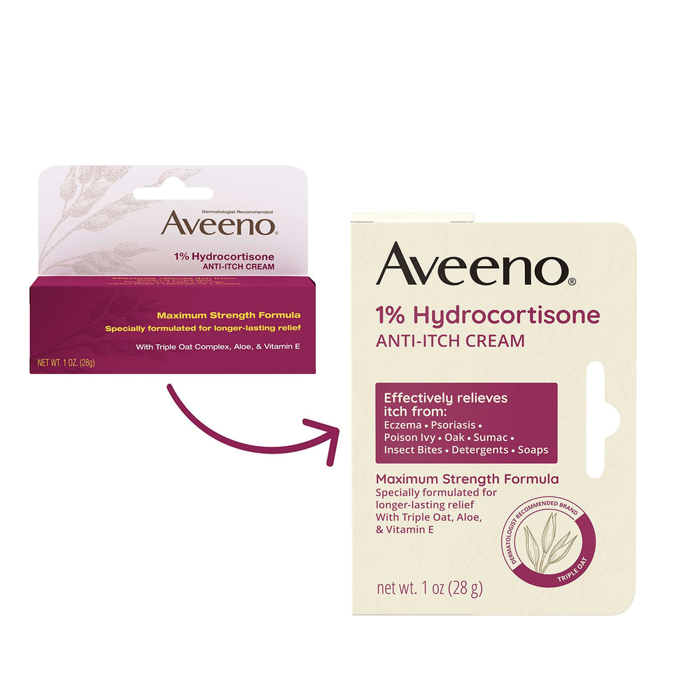 Aveeno fragrance-free and dye-free formula safe for sensitive skin.