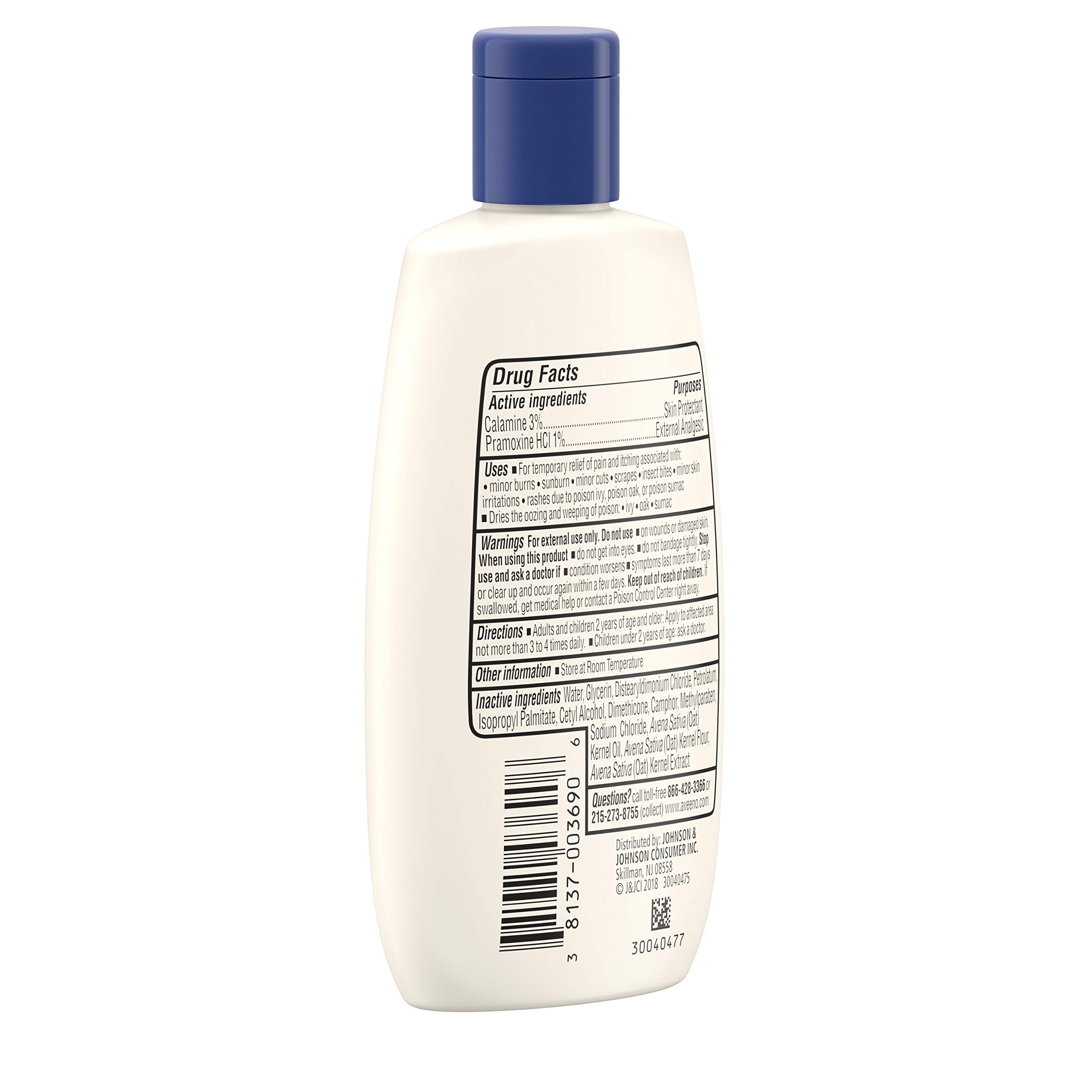 Aveeno loción antipicor para alivio temporal de picor tras quemaduras o cortes.