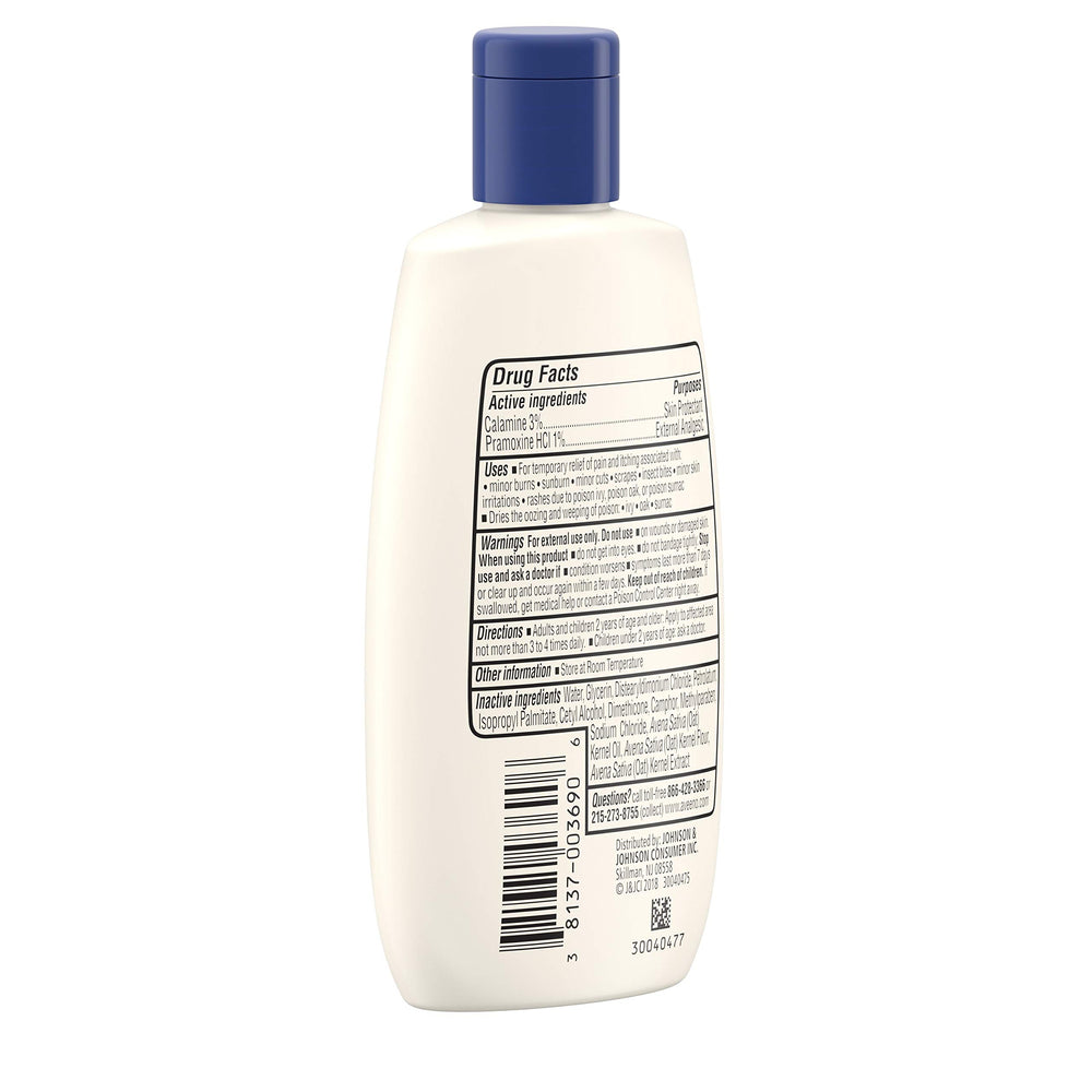Aveeno loción antipicor para alivio temporal de picor tras quemaduras o cortes.