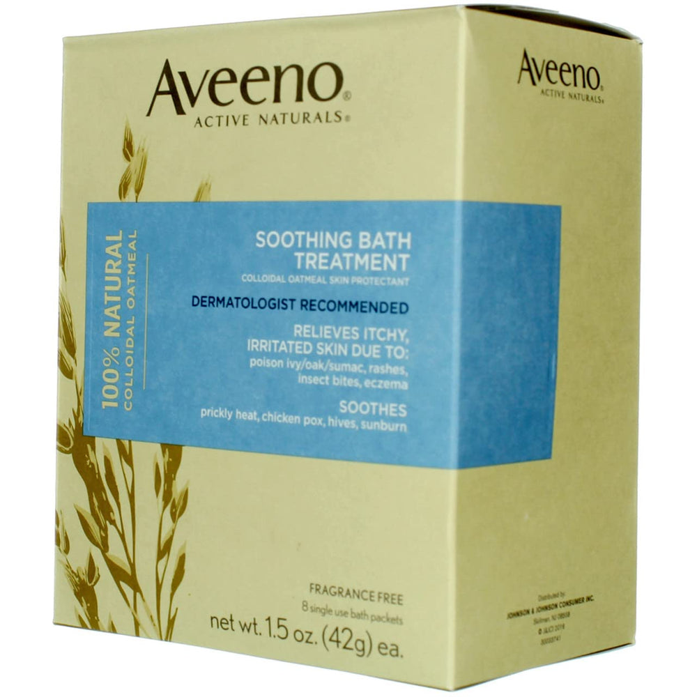 Aveeno Soothing Bath Treatment dry skin close up illustrating hydrating softening effect