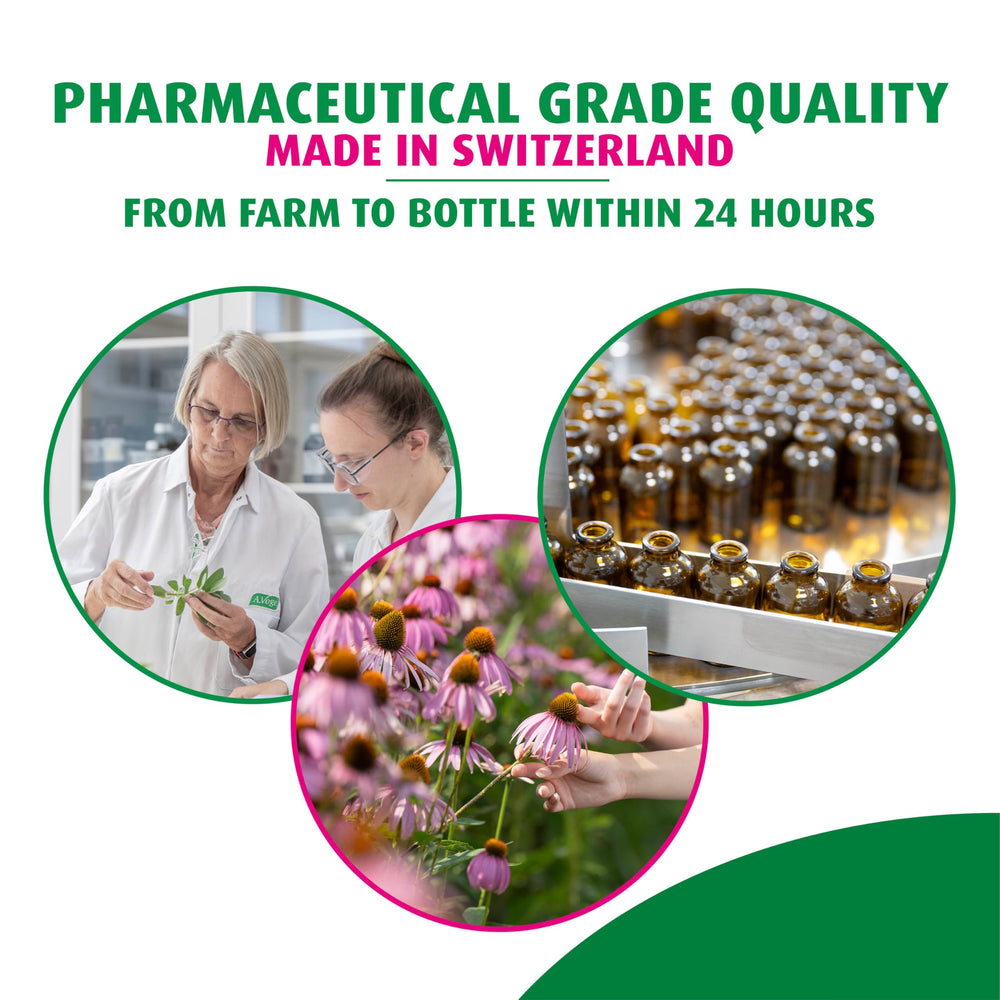 Swiss herbal tradition behind A.Vogel Echinaforce for trusted wellness.