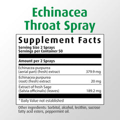 A.Vogel Echinaforce organic echinacea leaves close-up emphasizes fresh plant ingredients.