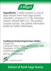 A.Vogel Menoforce Sage Tablets on a bathroom shelf illustrating natural support during menopause symptoms