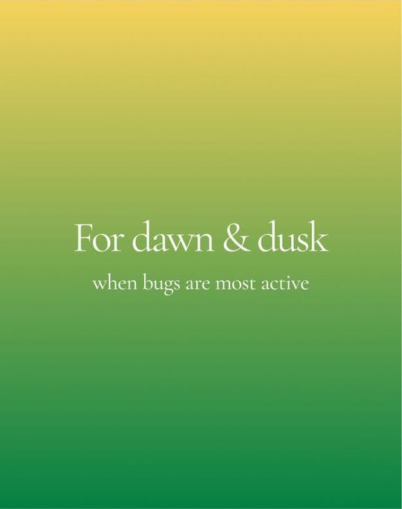 AVON Skin So Soft Bug Guard applied to skin and clothing during outdoor activities.