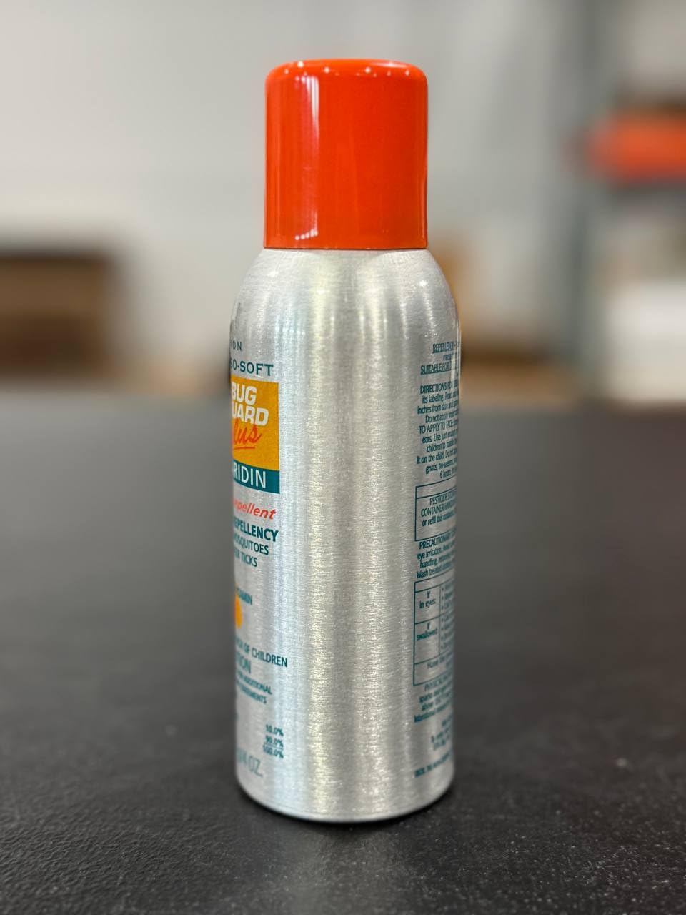 Close view of the DEET-free Picaridin formula for gentle protection.