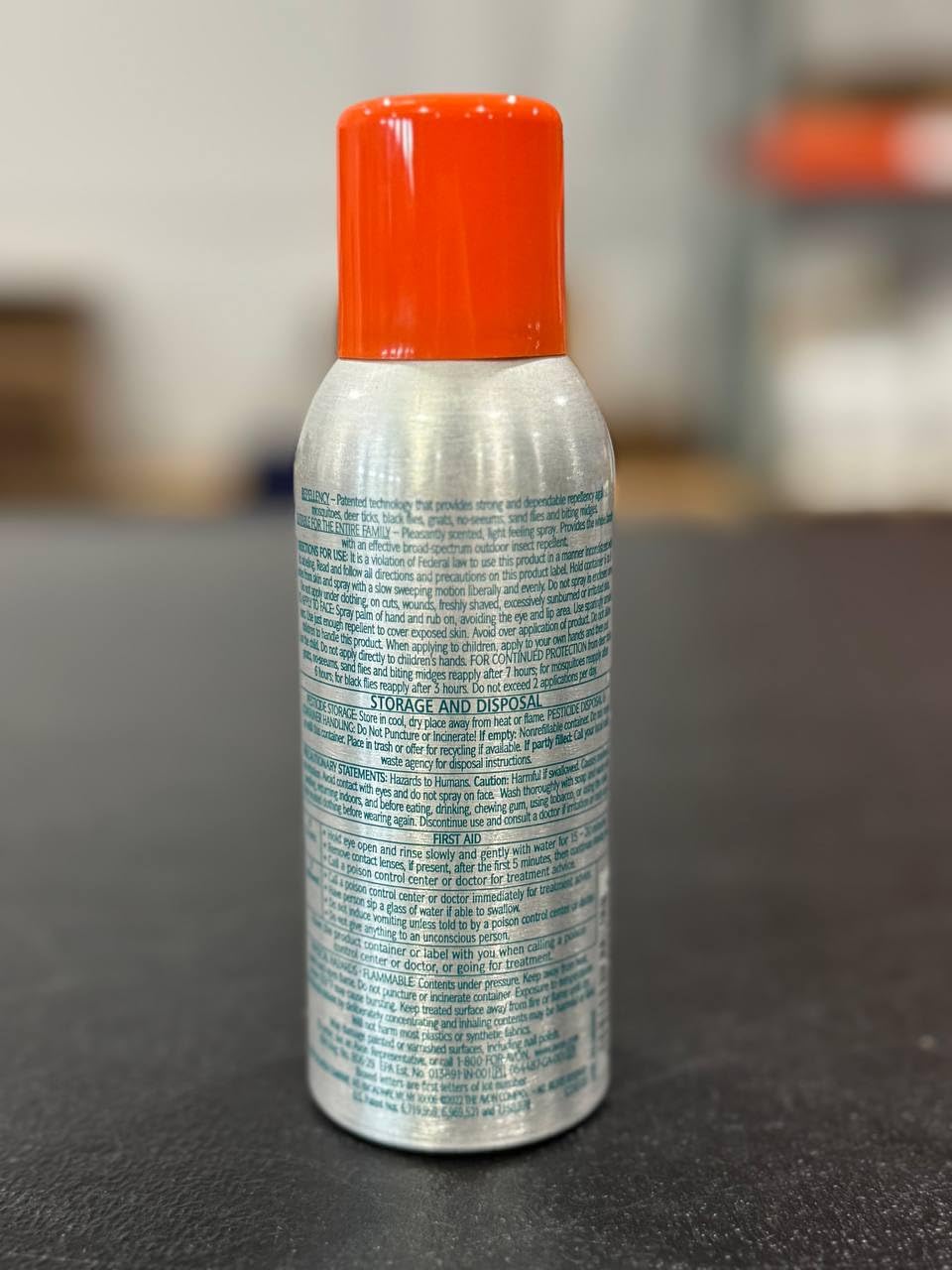 Travel-size bottle ideal for on-the-go insect protection.