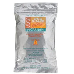 AVON Skin So Soft Bug Guard Towelettes displayed in resealable bag for on-the-go protection.