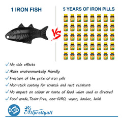Awaiymi Iron Fish in pot boiling water infusing meals with natural iron