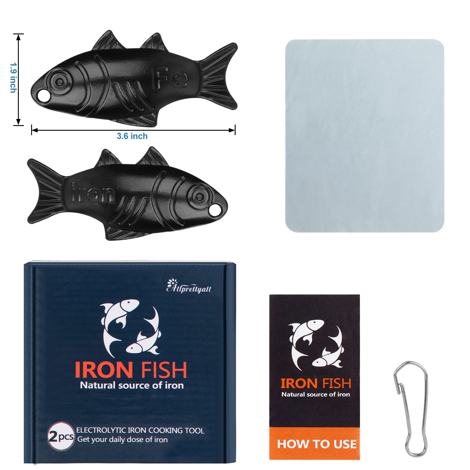Awaiymi Iron Fish releasing iron into food for a natural iron boost