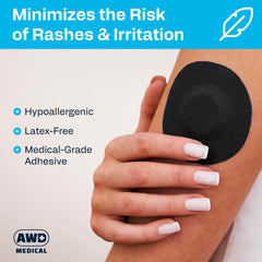 AWD Medical Libre covers demonstrating universal compatibility across Libre 2 and 3