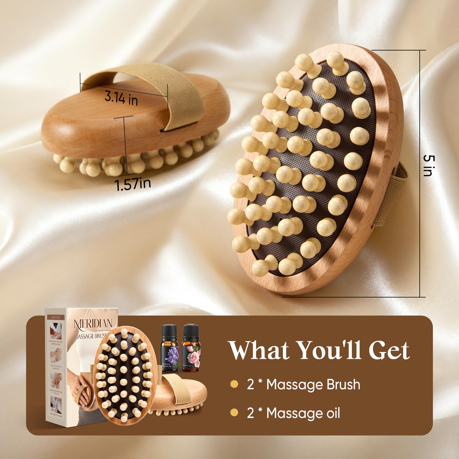 awrose exfoliation routine before bath with wooden brush