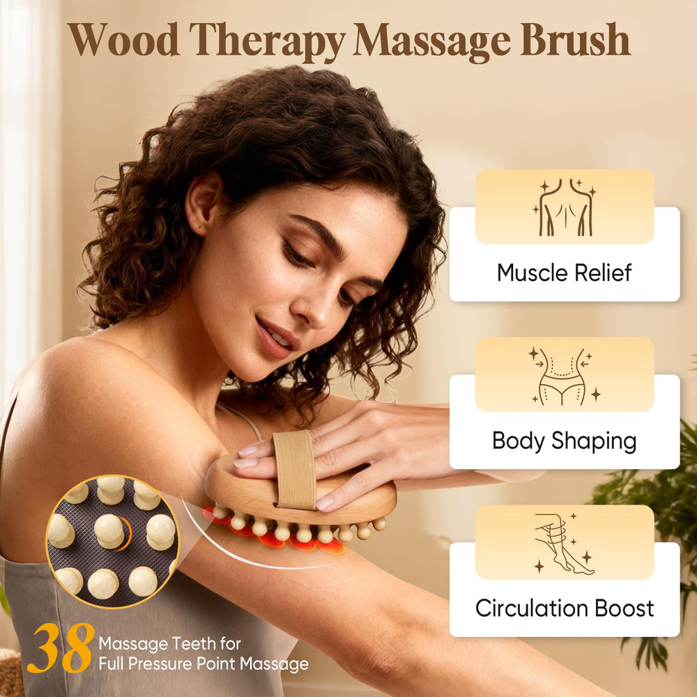 awrose meridian body brush with anti-static cushion for comfortable use