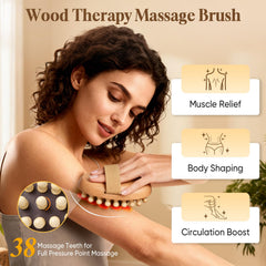 awrose meridian body brush with anti-static cushion for comfortable use