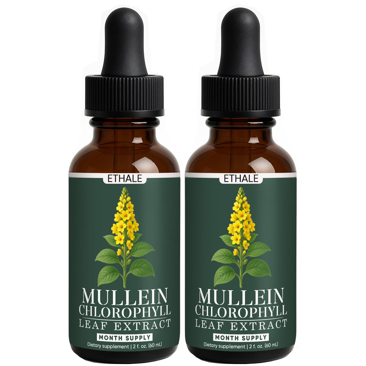 Awtse ETHALE Mullein Drops bottle for daily lung support with natural herbs.