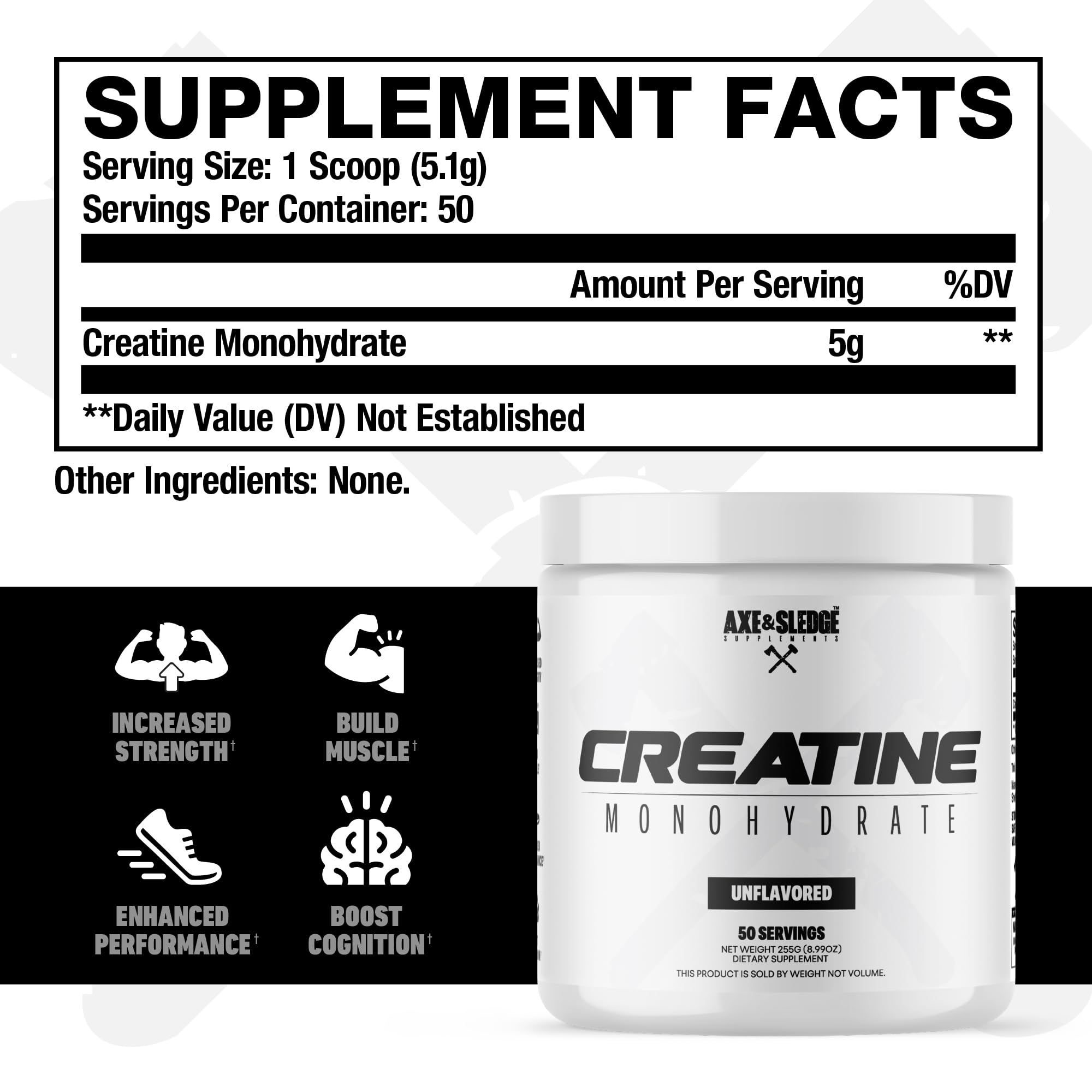 Basics Creatine powder-dispense demonstrates a clean, single-ingredient creatine monohydrate.