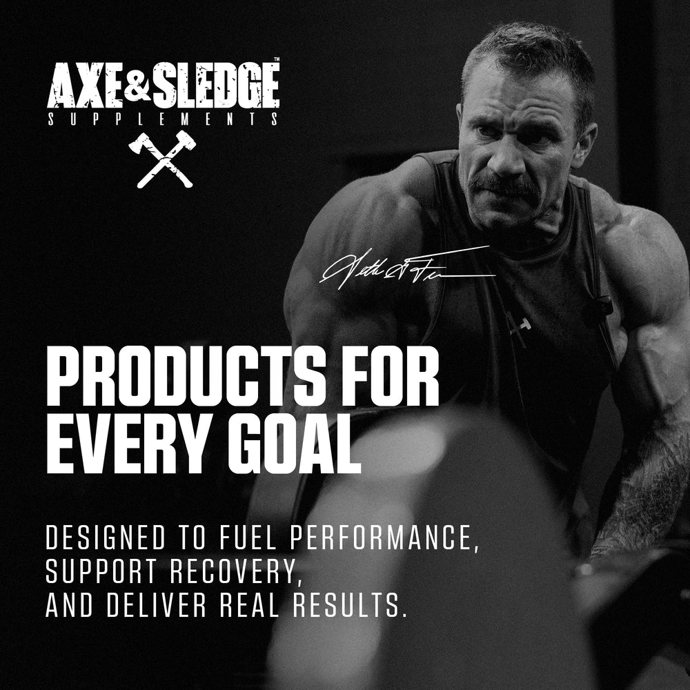 Serving scoop of Axe & Sledge Basics Creatine for daily dosing.