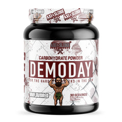 Axe & Sledge Demo Day bottle pouring powder for steady intra-workout energy.