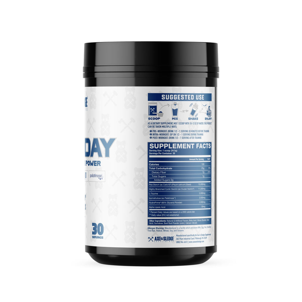 Axe & Sledge Demo Day scoop pouring for quick hydration during training