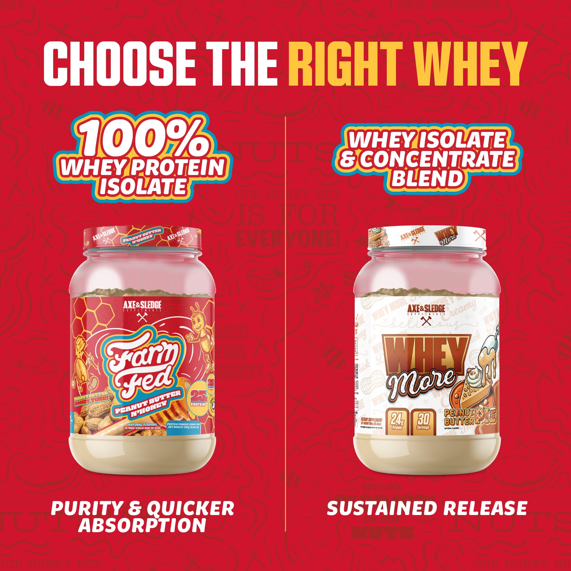 Scoop of Farm Fed protein on a measuring spoon with clean label.