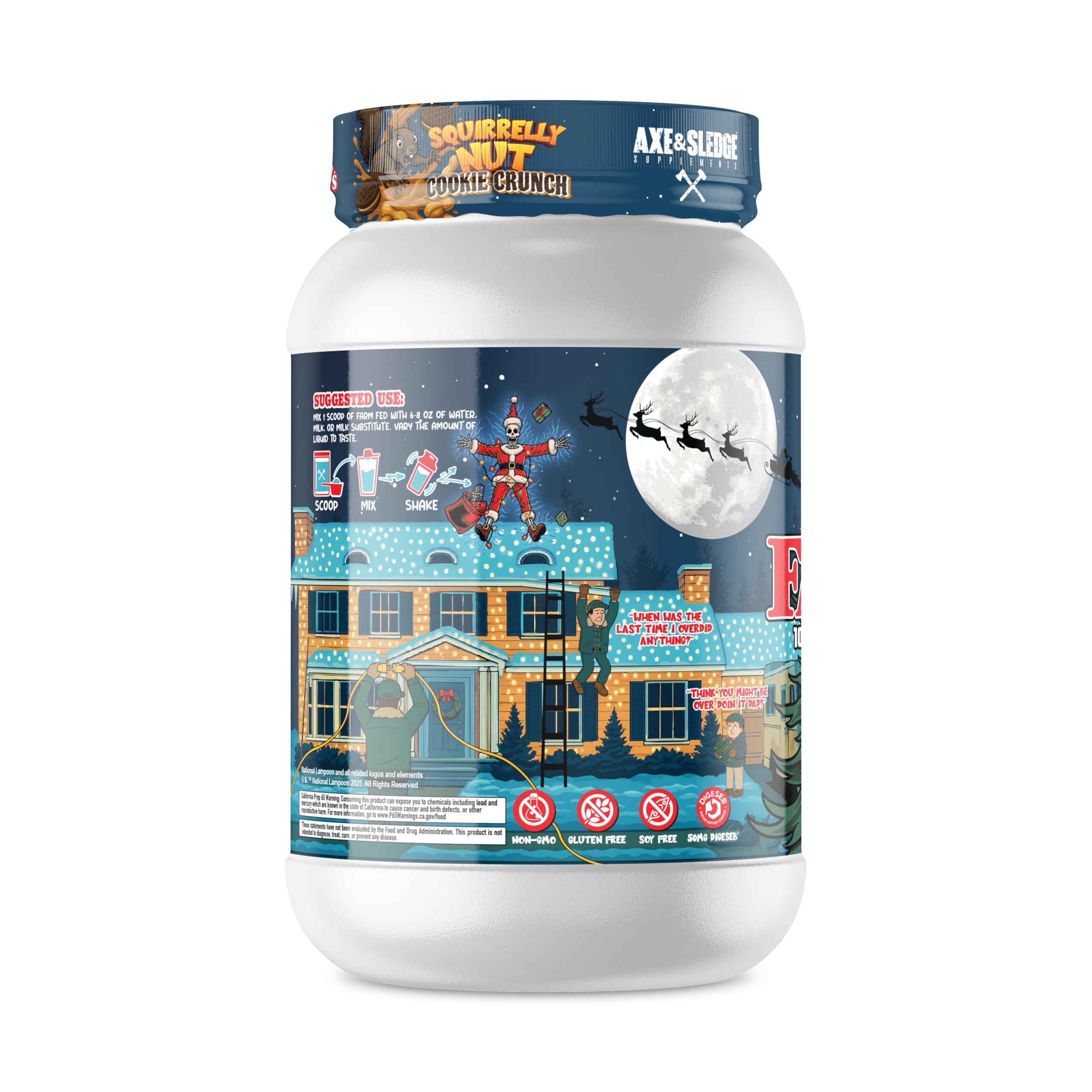 Axe & Sledge Farm Fed scoop for fast absorption and quick mix.