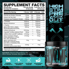 Axe & Sledge HWMF caffeine-dosed scoop for sustained pre-workout energy.