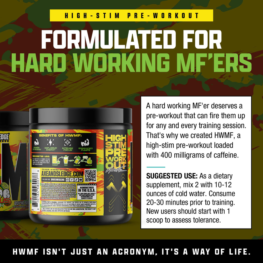 HWMF citrulline element promoting strong pumps.