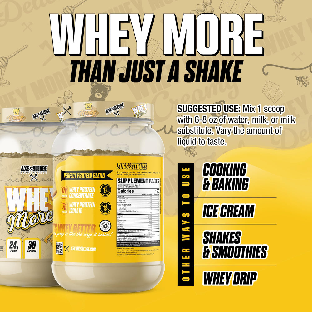 Axe & Sledge WHEY MORE with Digeseb for improved nutrient utilization