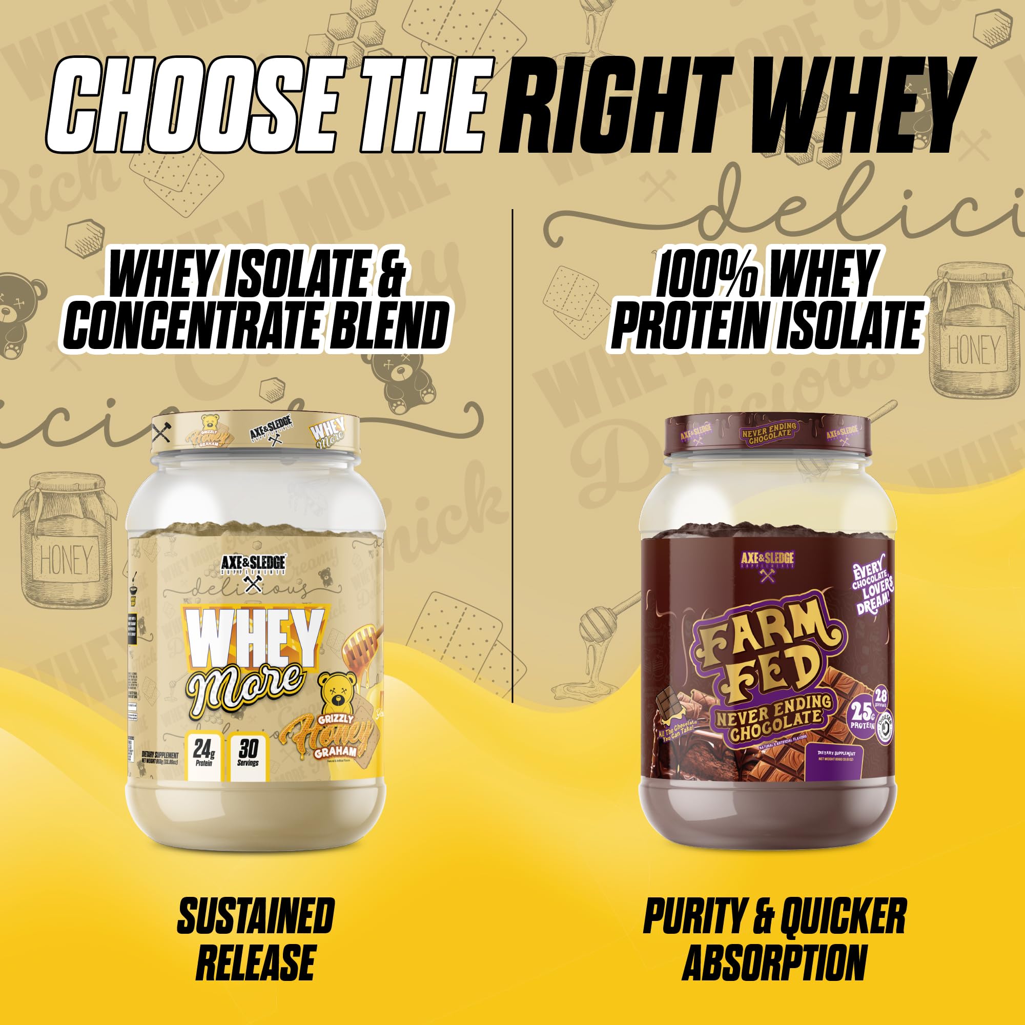 Axe & Sledge WHEY MORE with MCT for energy and texture