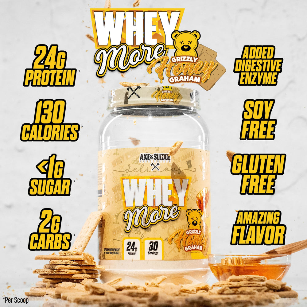 Axe & Sledge WHEY MORE with prebiotic fiber for absorption support