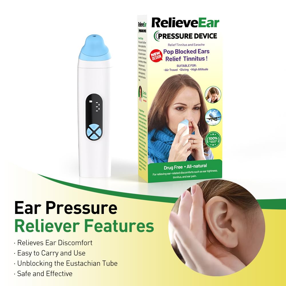 AYHDRN Eustachian Ear Pressure Balancer compact design supports flights and diving.