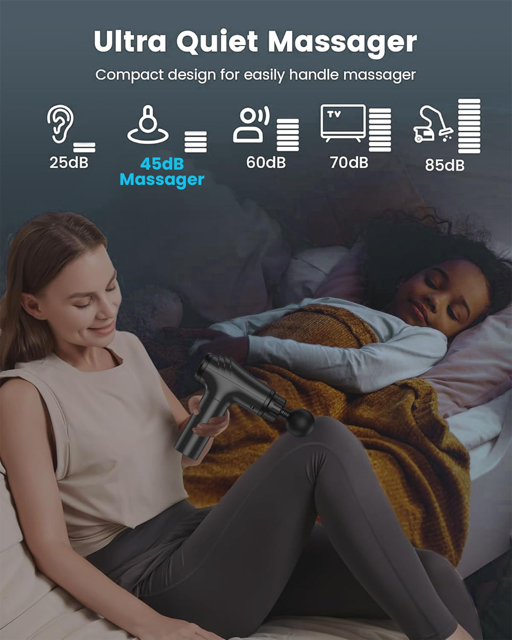AYURA Massager with Type-C charging for on-the-go power.