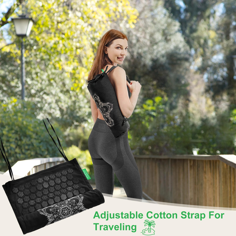 AyurMat complete accessory set includes mat, pillow, covers, and bag