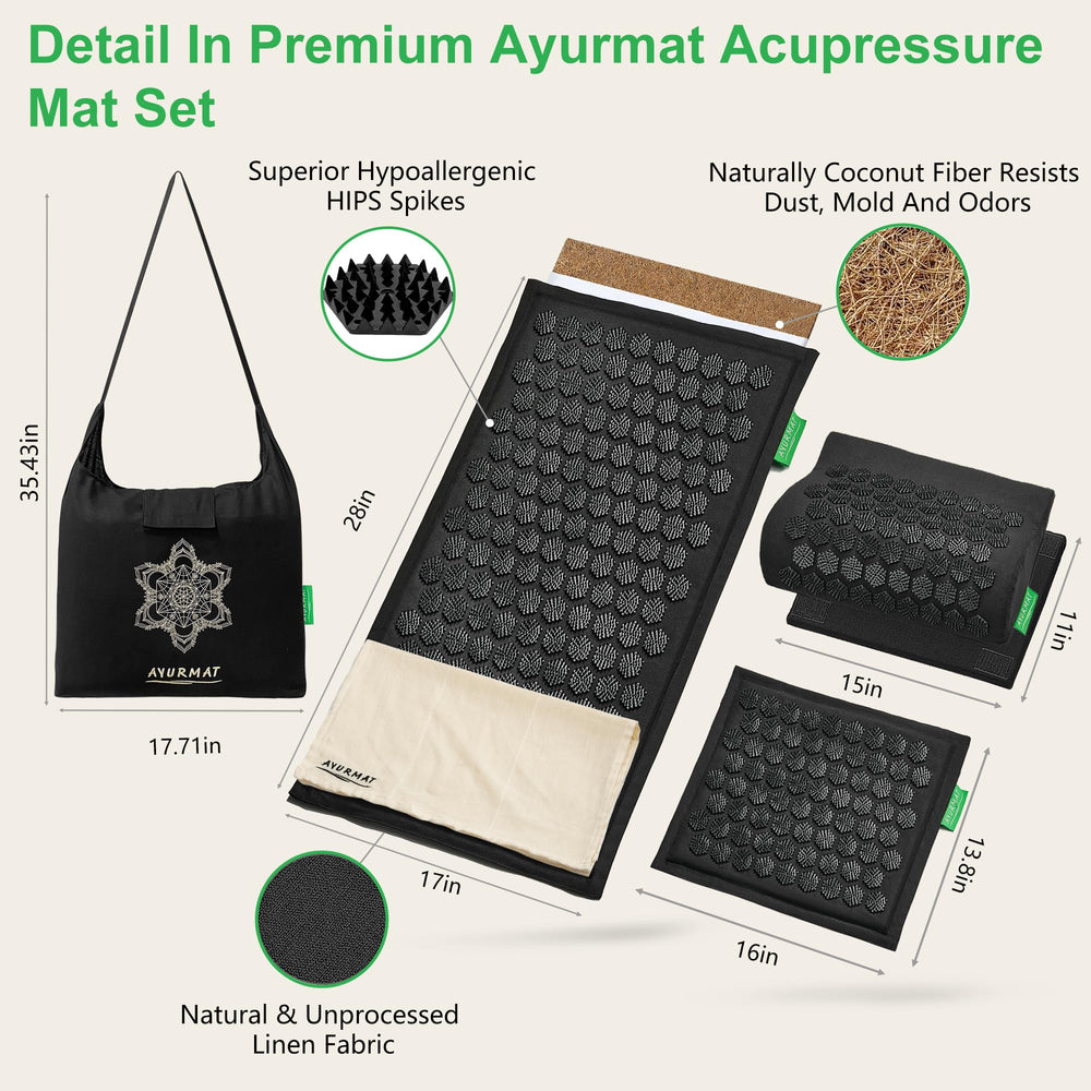 AyurMat cotton cover protects skin and keeps pillow clean