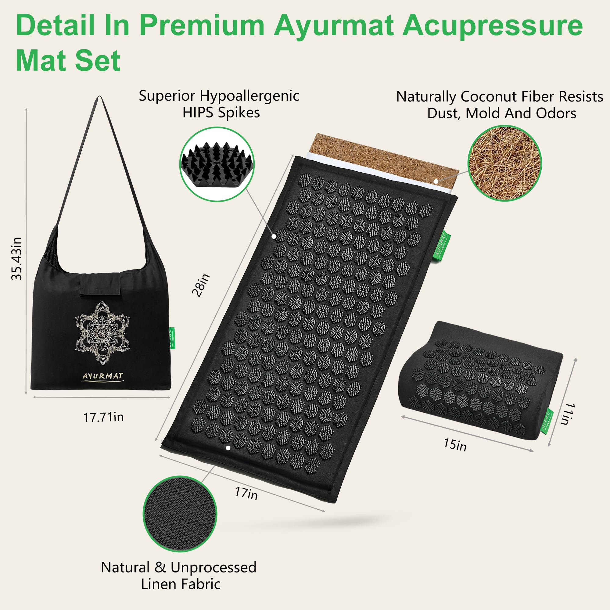 AyurMat easy disassembly and cleaning feature for quick care