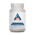 Ayush Herbs Ashwagandha Capsules - 500mg per Capsule, 60 Veg Caplets | Stress Support & Focus