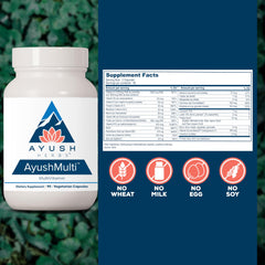Ayush Herbs Ayush Multi with Trikatu blend highlighting digestion