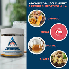 Ayush Herbs CoCurcumin with ginger and long pepper for digestive comfort and soothing support