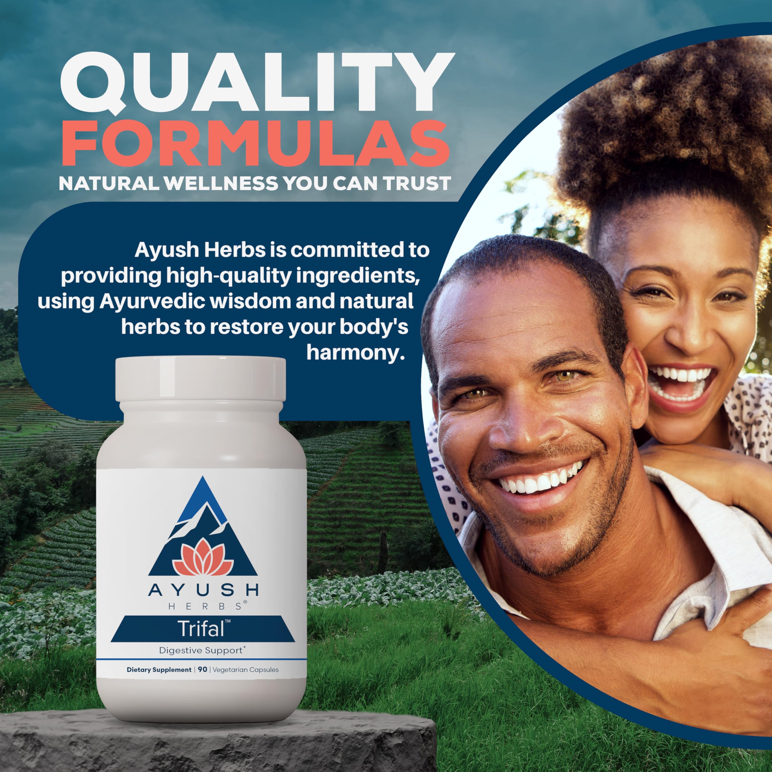 Ayush Herbs Trifal wellness routine image suggesting daily habit.