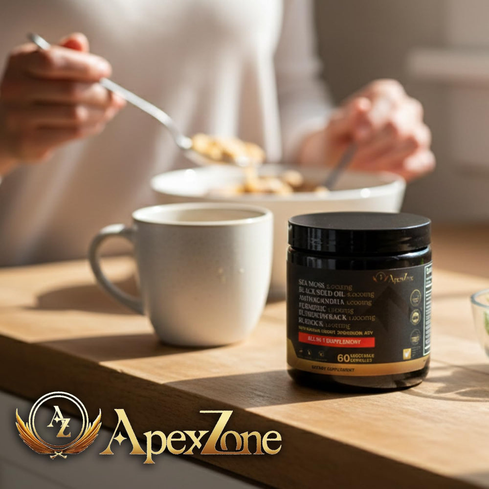 AZ ApexZone Apple Cider Vinegar capsules for daily wellness support.