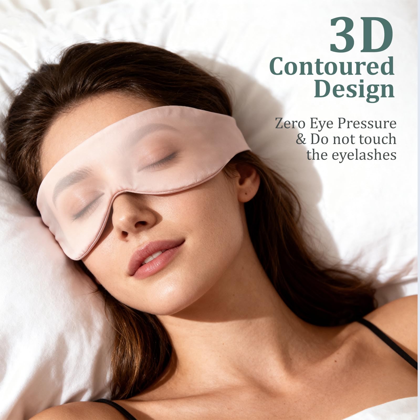Azang 3D contour zero pressure mask supports comfortable sleep by avoiding eye pressure