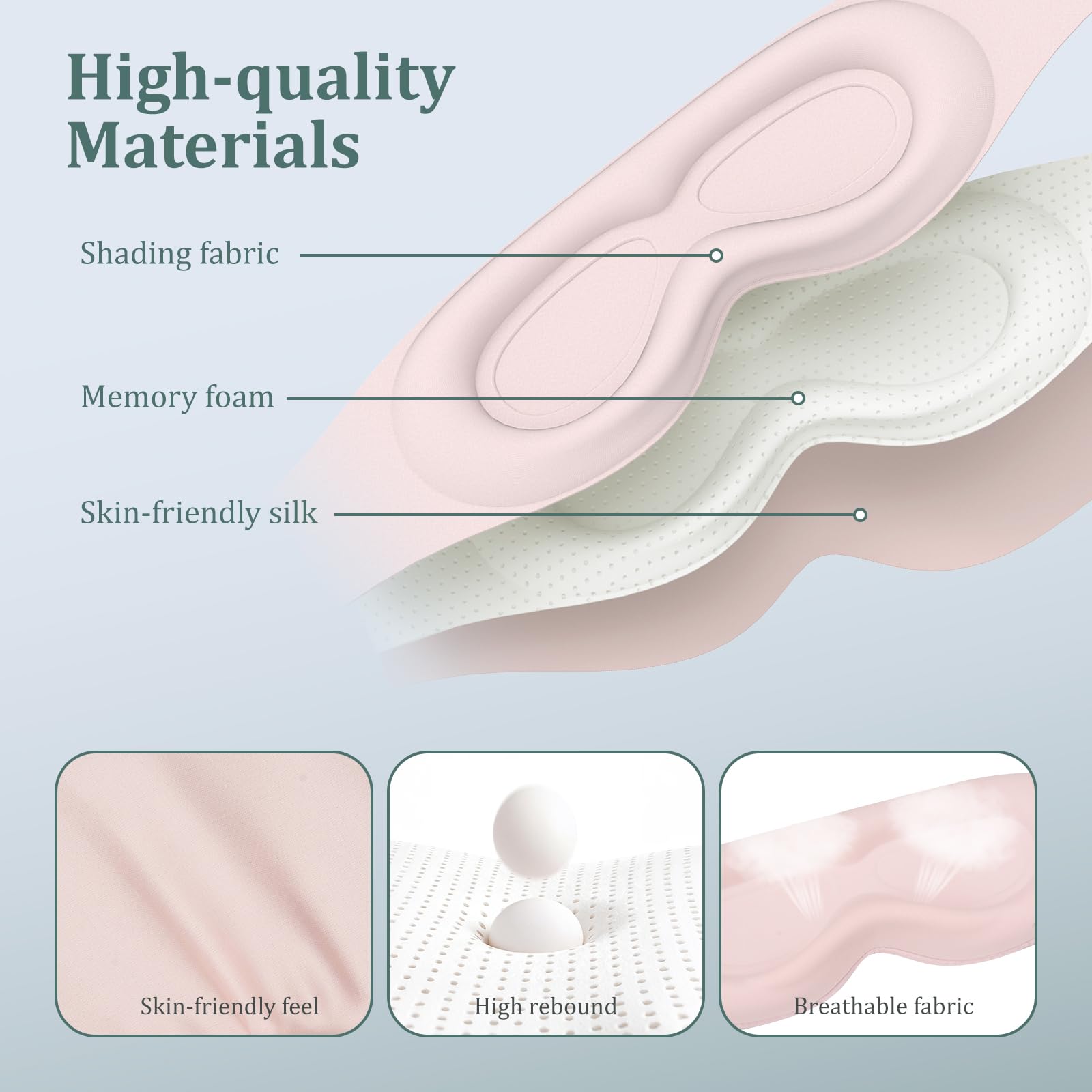 Azang gift ready silk sleep mask bundle in pink and black