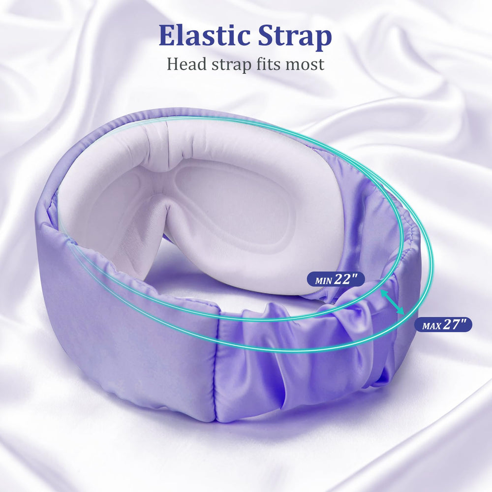 Azang Silk Sleep Mask memory foam and soft fabric for breathable comfort.