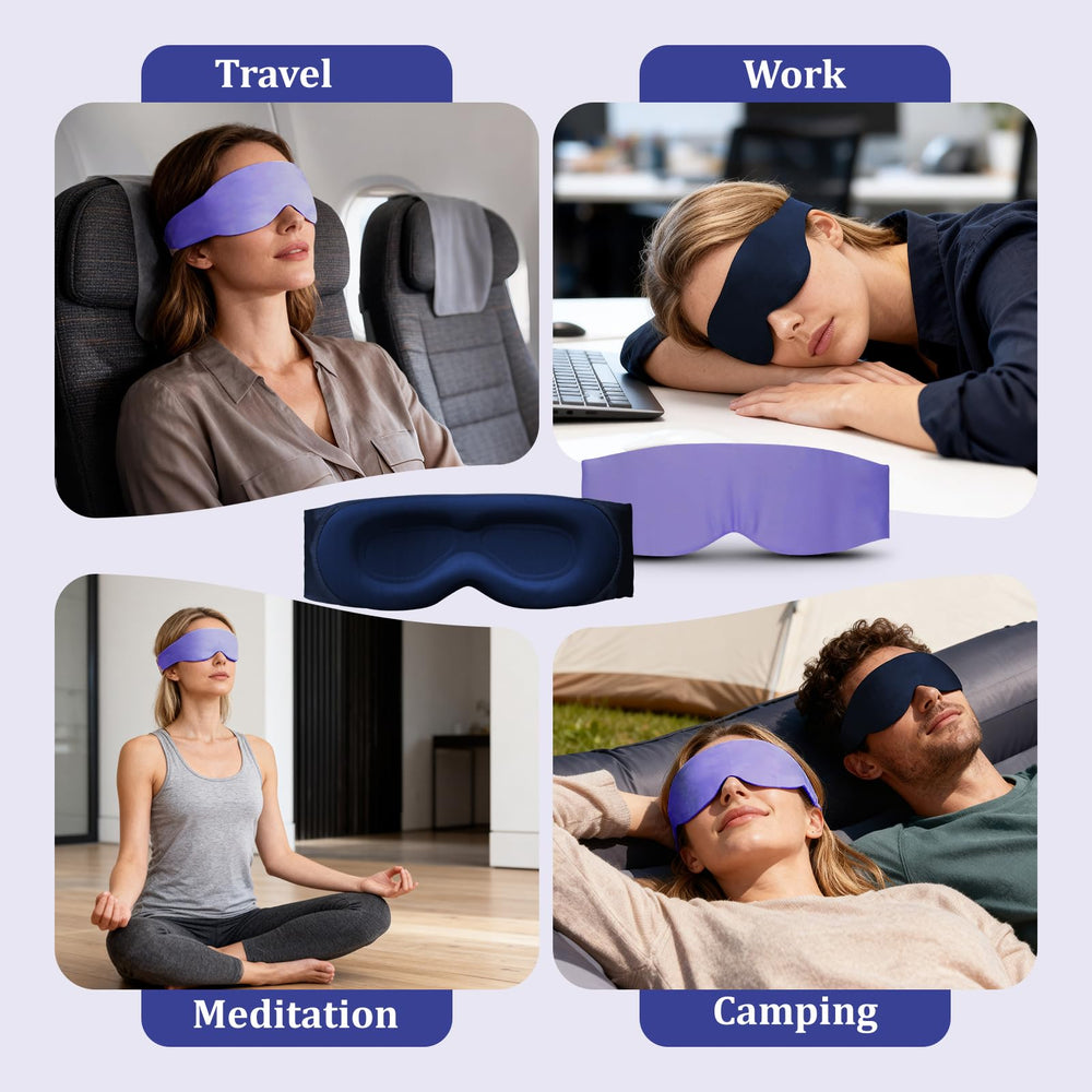 Azang Silk Sleep Mask ideal for travel, naps, meditation and yoga.