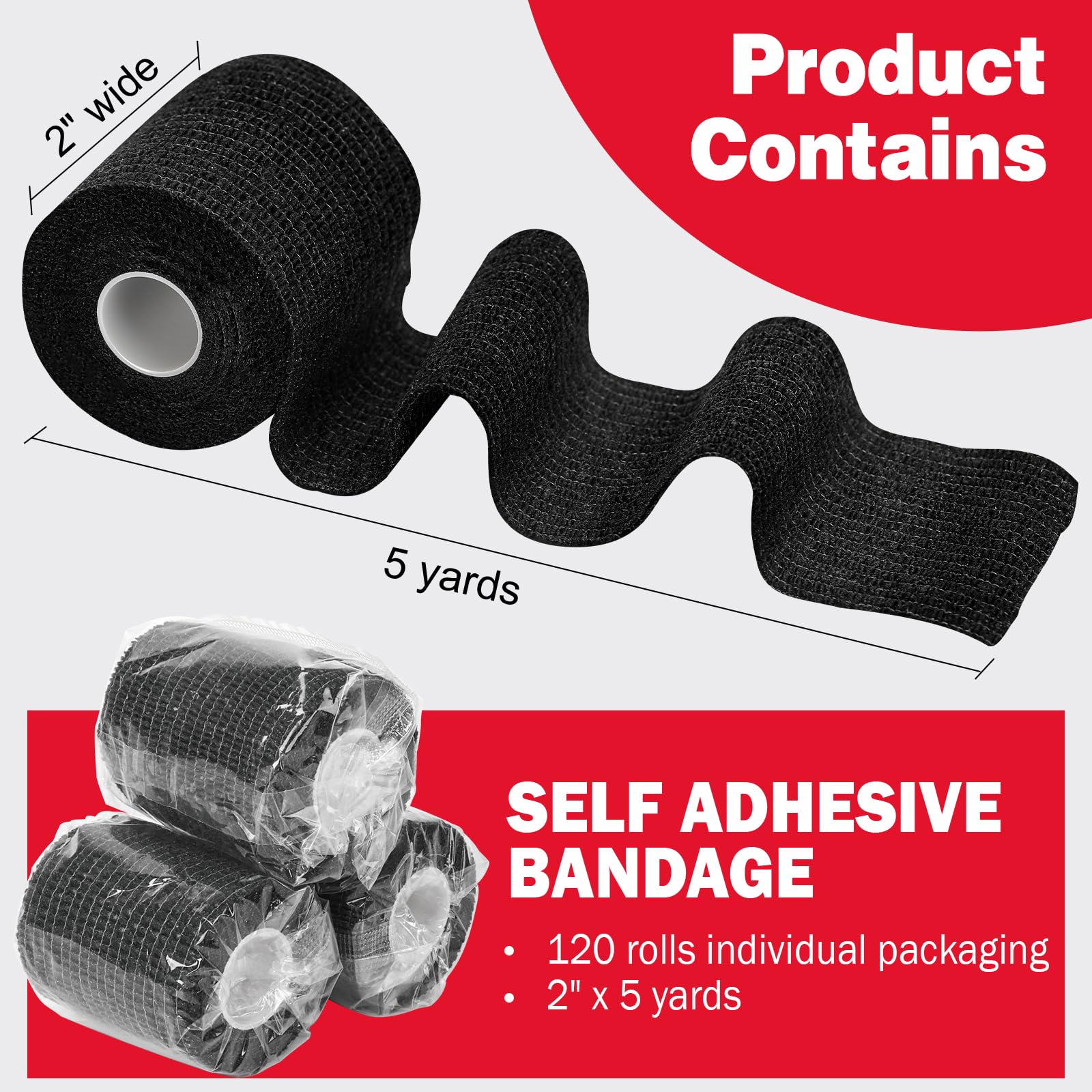 AZEN breathable cohesive wrap fabric demonstrating comfortable compression.
