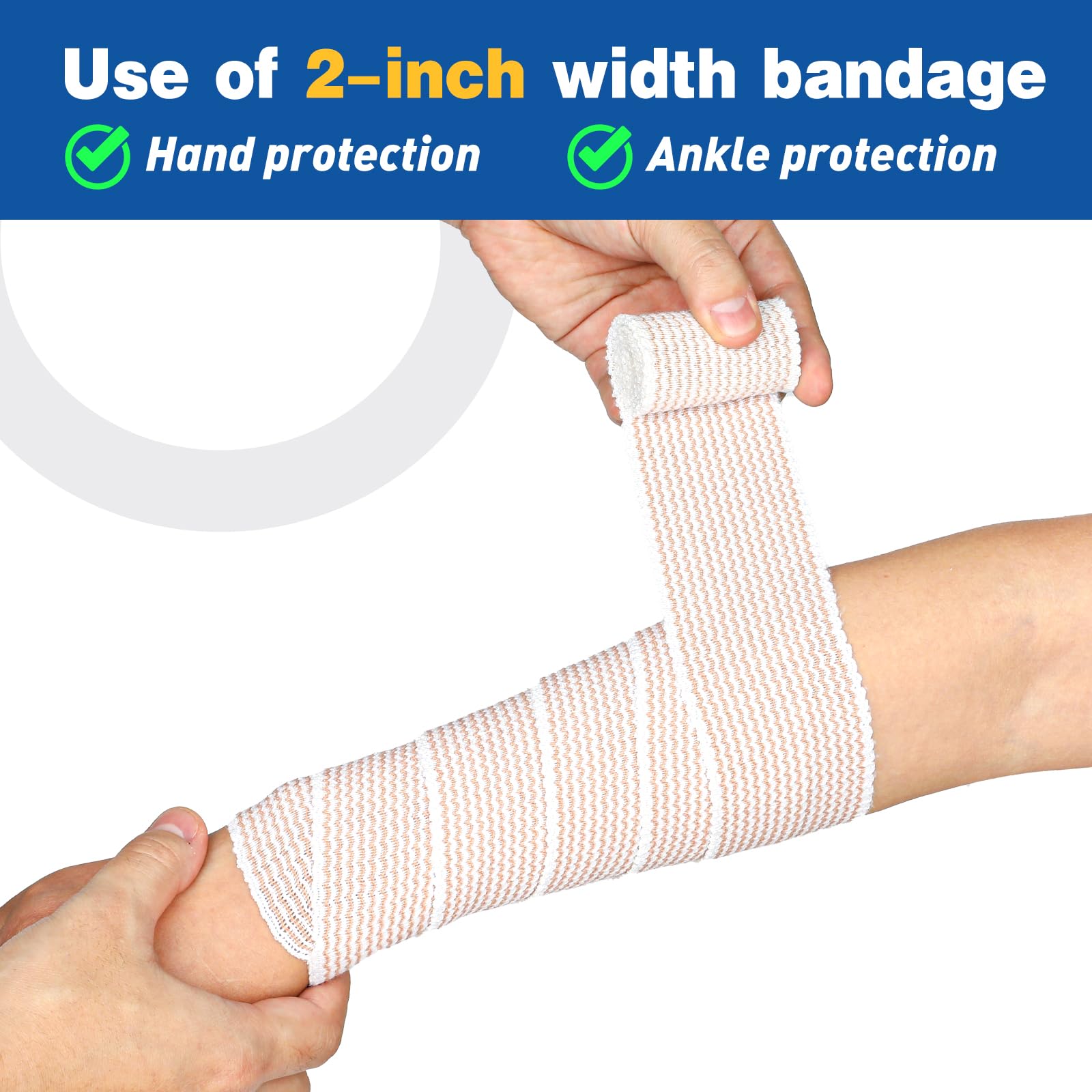 AZEN Premium 4 Pack Banda Elástica Lavable y Reutilizable para uso repetido.