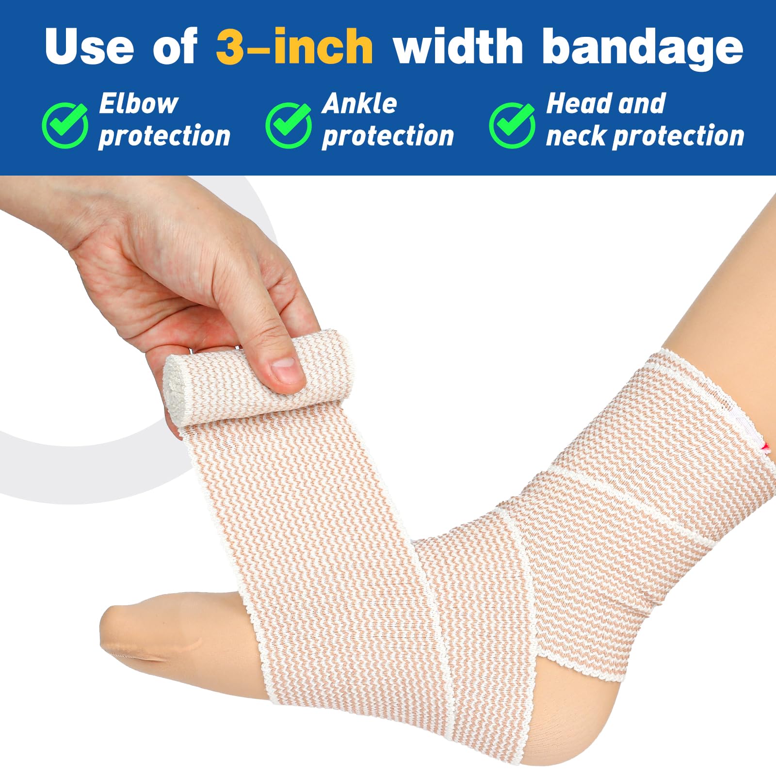 AZEN Premium 4 Pack Banda Elástica Textura Transpirable favorece la comodidad.