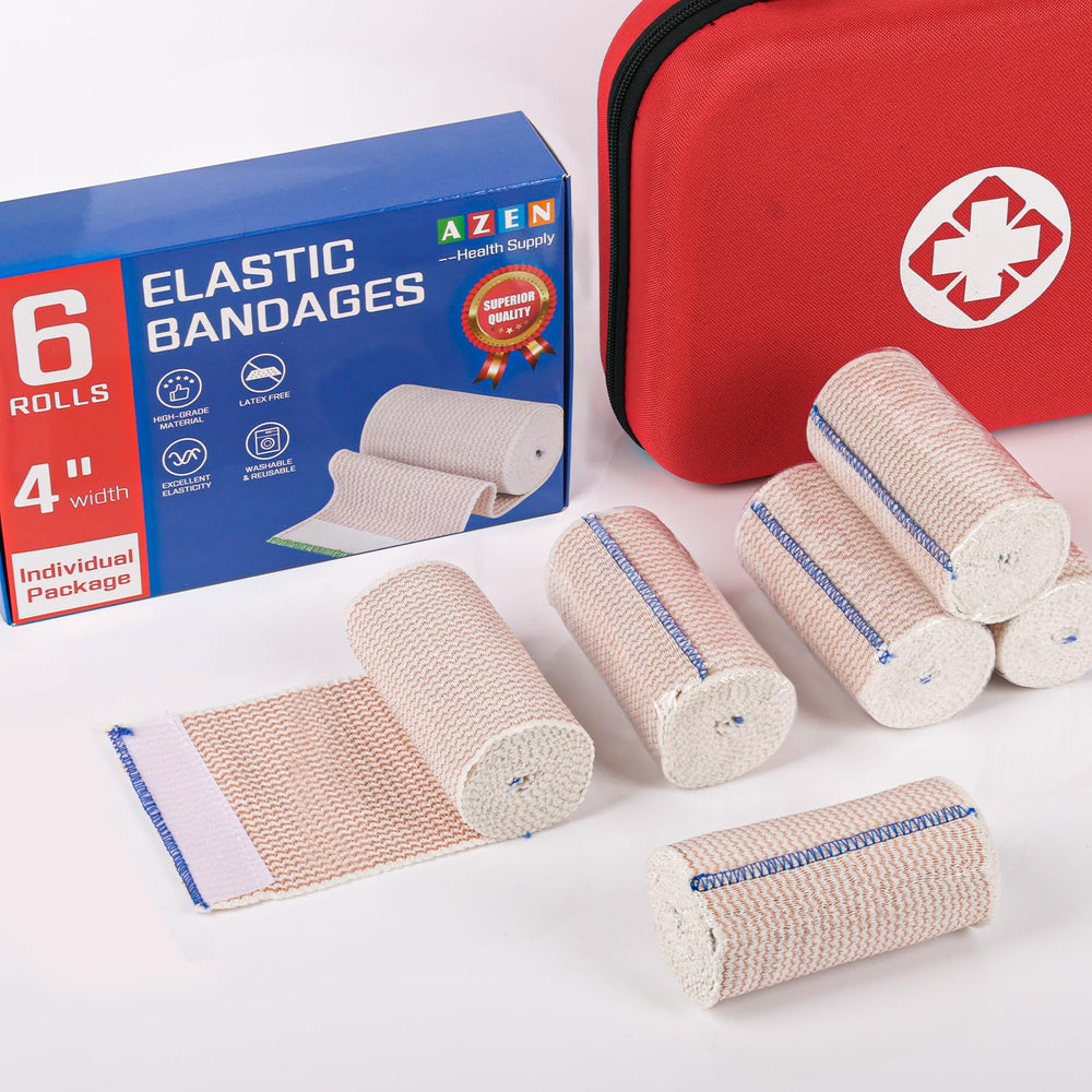 AZEN Premium empaque individual, seis bandas listas para el kit de primeros auxilios.
